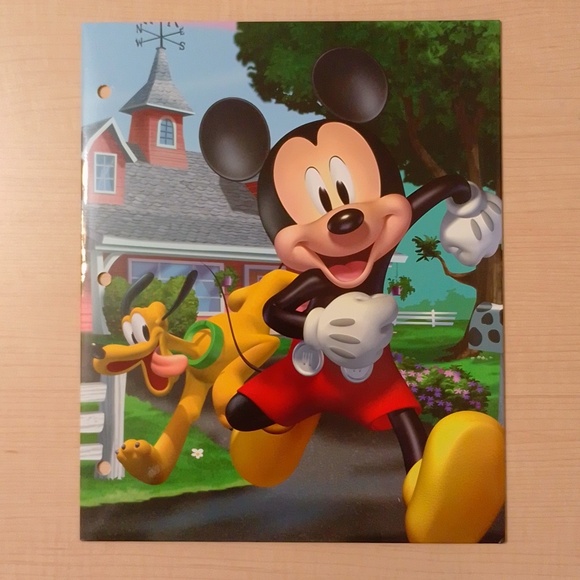 $5 2 Disney Mickey Mouse Goofy Binder File Folders - Picture 2 of 8